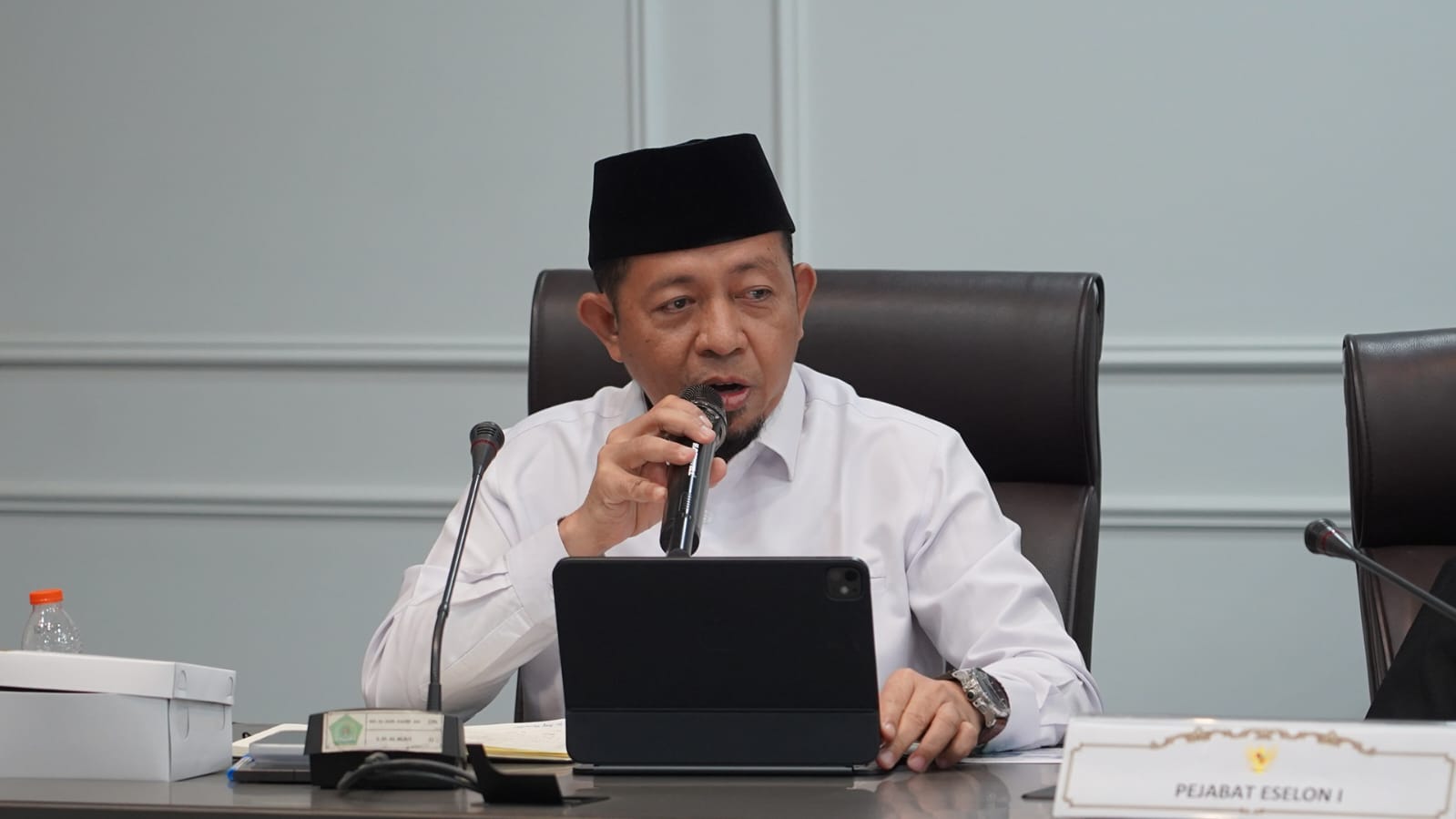 Direktur Jenderal Pendidikan Pesantren Basnang Said.