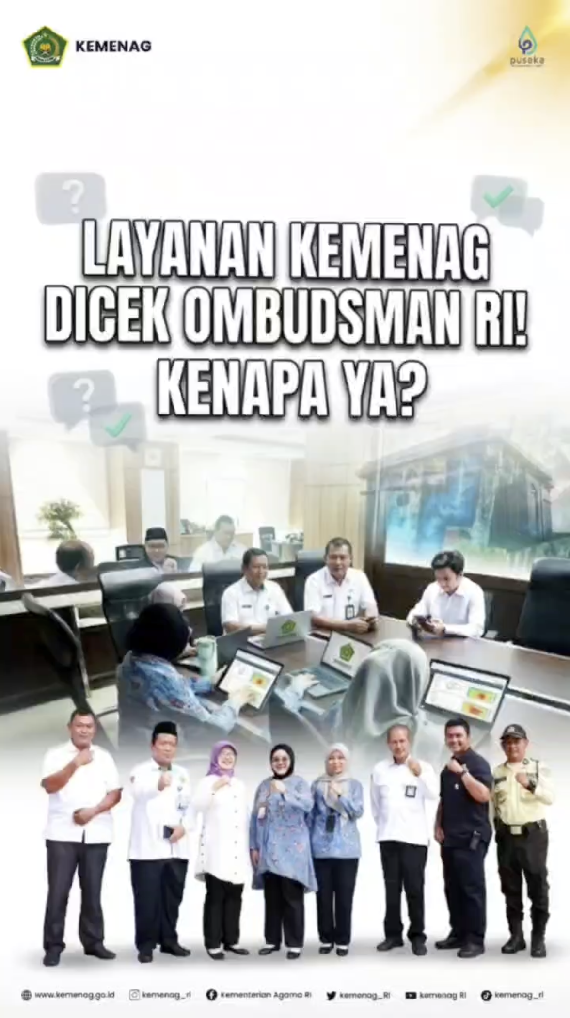 Layanan Kemenag dicek Ombudsman RI, Kenapa Ya?
